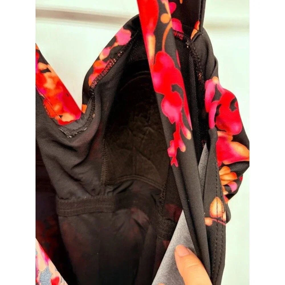 Women's Aquabella Swimsuits for All Size 16 Bathing‎ Suit Floral One Piece NWT